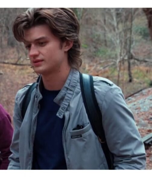 Joe Keery Stranger Things Grey Jacket - Image 10