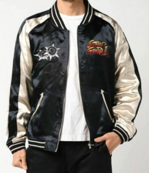 Chun Li Bonus Stage Street Fighter II Bomber Jacket - Image 13