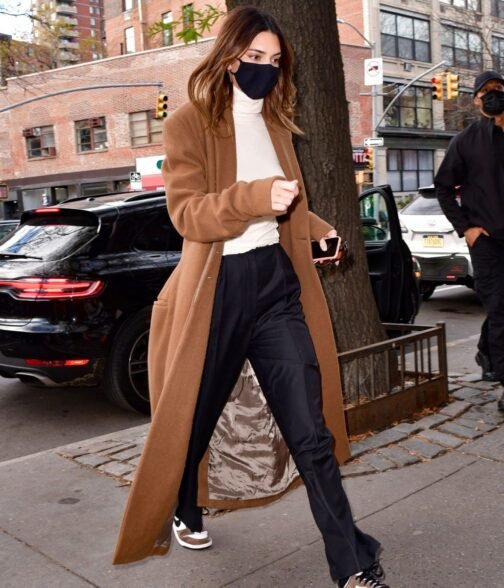 Kendall Jenner Street Wear Wool Coat - Image 8