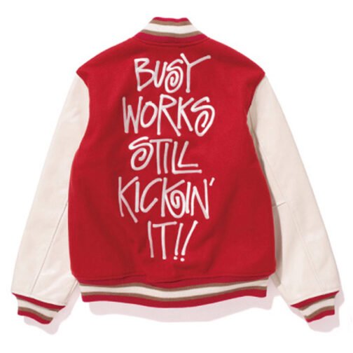 Stussy Bape Varsity Jacket - Image 3