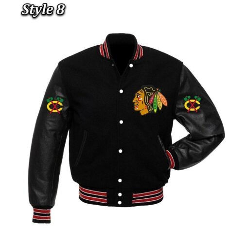 Chicago Blackhawks Styles Varsity Jacket - Image 8