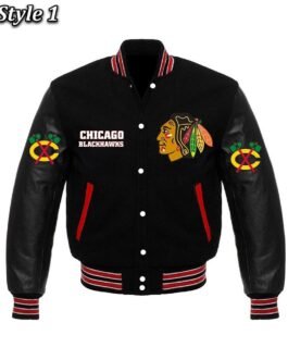 Chicago Blackhawks Styles Varsity Jacket