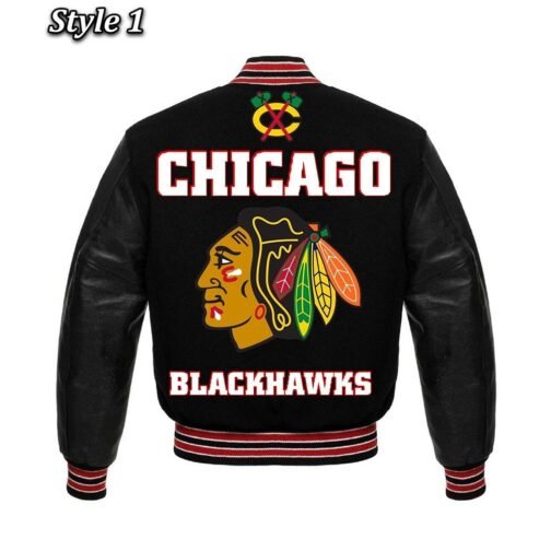 Chicago Blackhawks Styles Varsity Jacket - Image 10