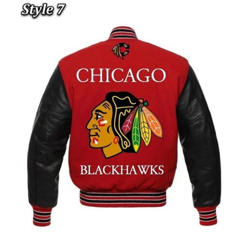 Chicago Blackhawks Styles Varsity Jacket - Image 16