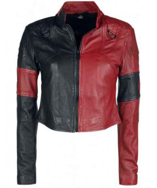 Harley Quinn Live Fast Die Clown Leather Jacket