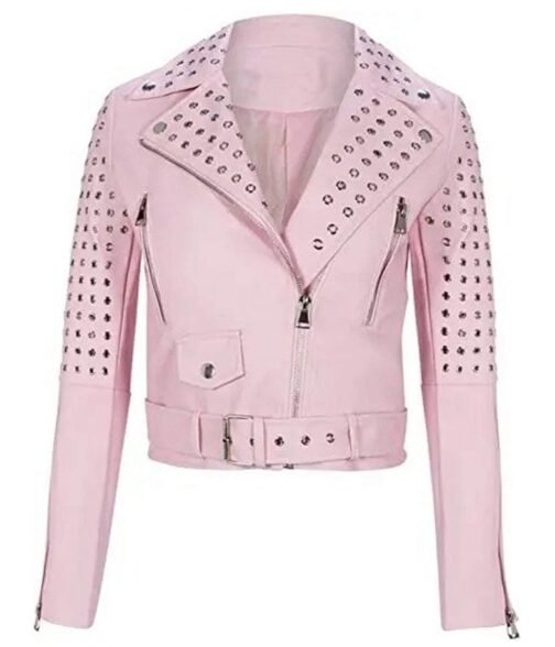 Busy Philipps Girls5eva Pink Leather Jacket