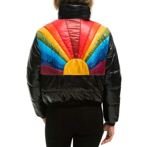 Sunburst Apres Glossy Puffer Jacket - Image 5