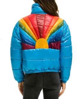 Sunburst Apres Glossy Puffer Jacket