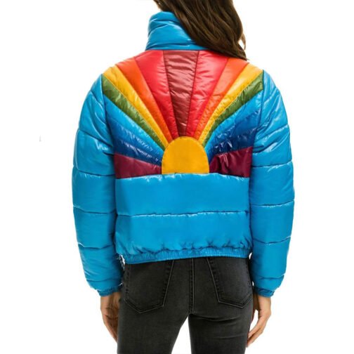 Sunburst Apres Glossy Puffer Jacket