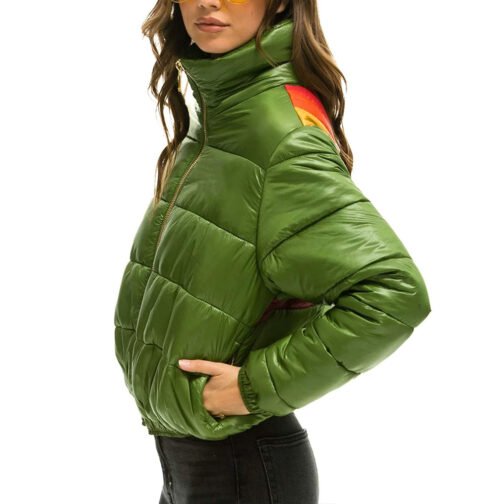 Sunburst Apres Glossy Puffer Jacket - Image 12