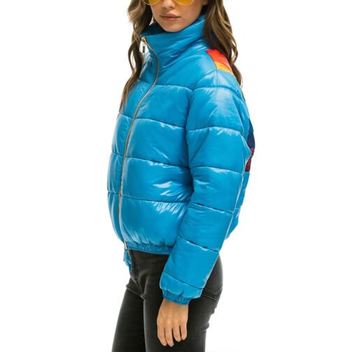 Sunburst Apres Glossy Puffer Jacket - Image 11
