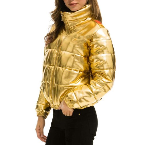 Sunburst Apres Glossy Puffer Jacket - Image 13