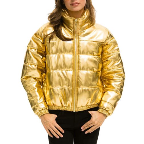 Sunburst Apres Glossy Puffer Jacket - Image 8