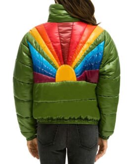 Sunburst Apres Glossy Puffer Jacket