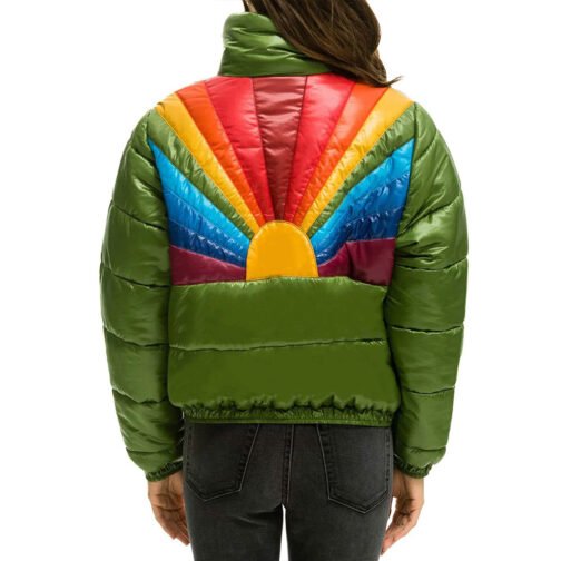 Sunburst Apres Glossy Puffer Jacket - Image 2