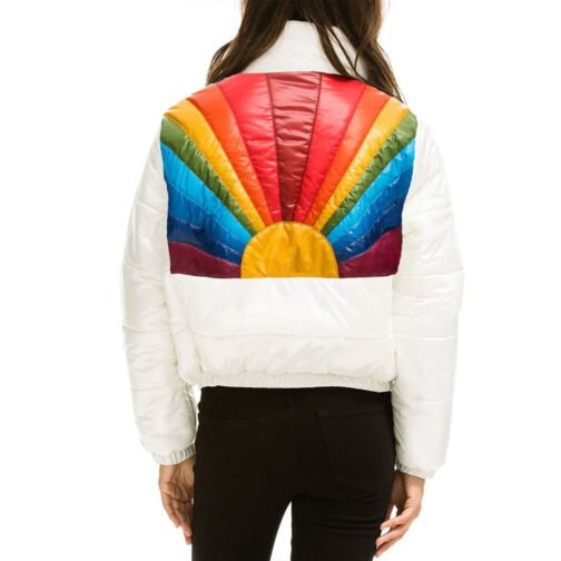 Sunburst Apres Glossy Puffer Jacket - Image 4