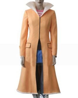 Suou Pavlichenko Darker Than Black Orange Cotton Coat