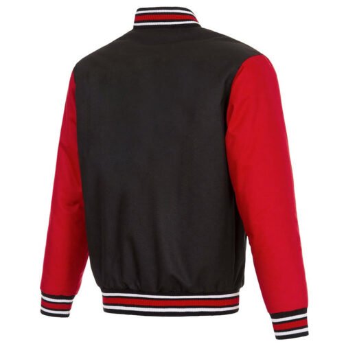 Super Bowl Champions Kansas City Chiefs Varsity Black and Red Jacket - Image 2