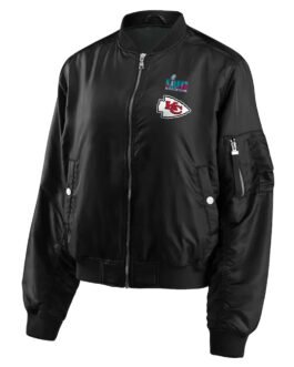Kansas City Chiefs Super Bowl LVII Champions Black Bomber Jacket