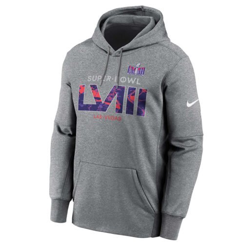 Super Bowl LVIII Gray Pullover Hoodie