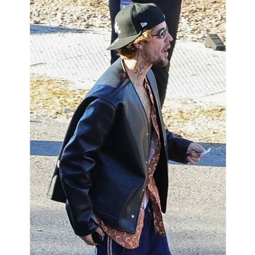 Justin Bieber Super Bowl LVIII Leather Jacket - Image 9