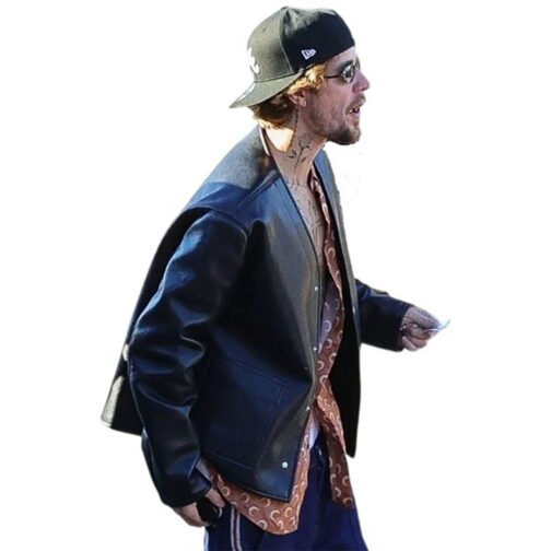 Justin Bieber Super Bowl LVIII Leather Jacket - Image 8