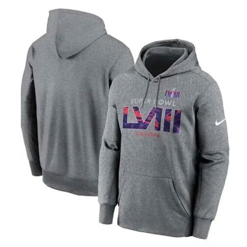 Super Bowl LVIII Gray Pullover Hoodie - Image 3