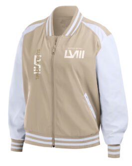 Super Bowl LVIII Tonal Tan and White Jacket