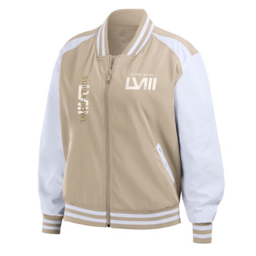 Super Bowl LVIII Tonal Tan and White Jacket
