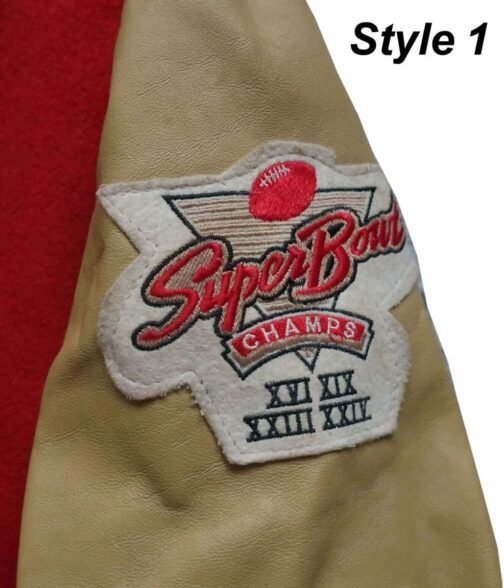 49ers SF Super Bowl Letterman Jacket - Image 7