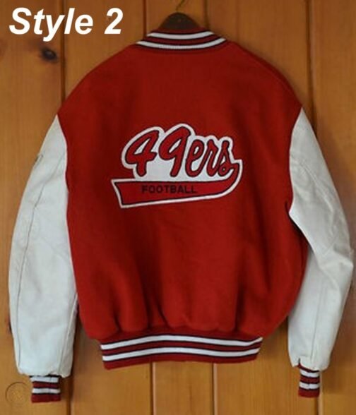 49ers SF Super Bowl Letterman Jacket - Image 6