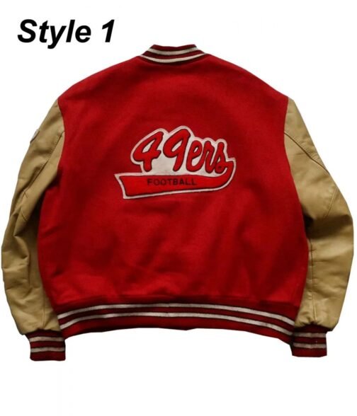 49ers SF Super Bowl Letterman Jacket - Image 5