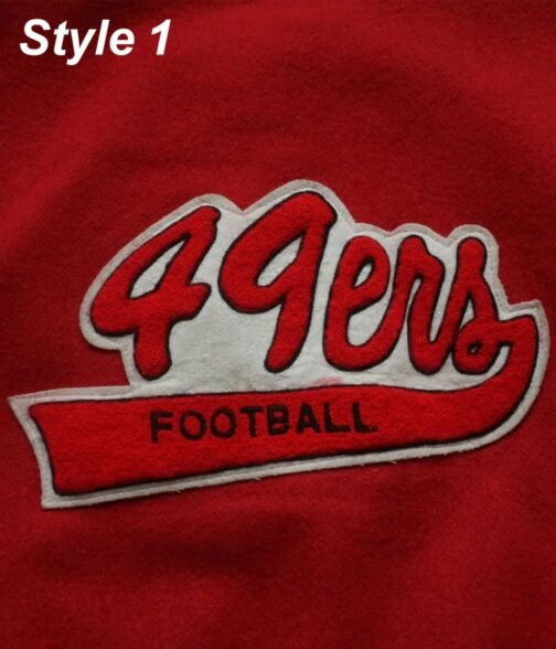49ers SF Super Bowl Letterman Jacket - Image 8