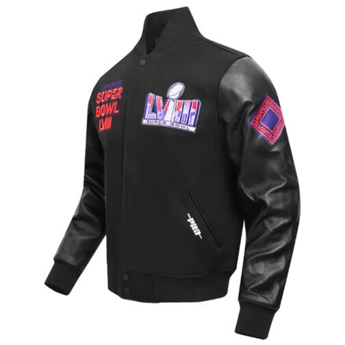 Superbowl LVIII Wool/Leather Varsity Jacket - Image 5