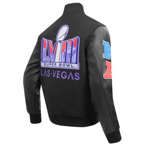 Superbowl LVIII Wool/Leather Varsity Jacket - Image 7