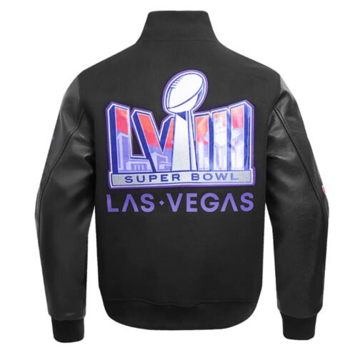Superbowl LVIII Wool/Leather Varsity Jacket - Image 3