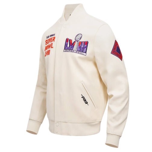Superbowl LVIII Wool/Leather Varsity Jacket - Image 6