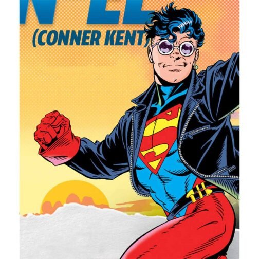 Superboy Comic Leather Jacket - Image 2