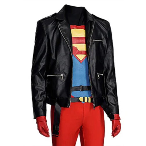 Superboy Comic Leather Jacket - Image 9
