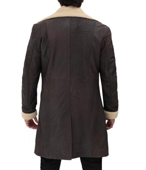 SuperFly Trevor Jackson Shearling Leather Coat - Image 3