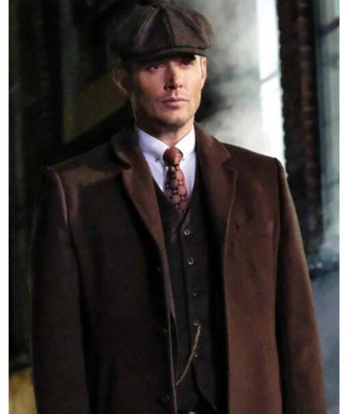 Supernatural Season 14 Jensen Ackles Brown Wool Coat - Image 6