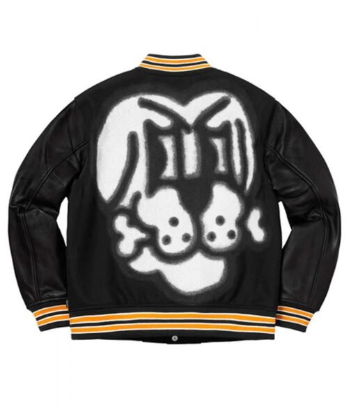 Supreme Bone Letterman Varsity Jacket - Image 6