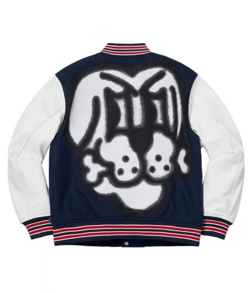 Supreme Bone Letterman Varsity Jacket - Image 5