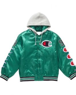 Varsity Supreme Champion Satin Jacket with Hood