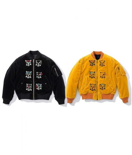 Supreme Clayton Patterson Skulls Velvet Jacket - Image 5