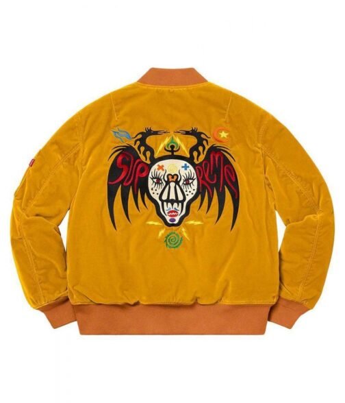 Supreme Clayton Patterson Skulls Velvet Jacket - Image 3