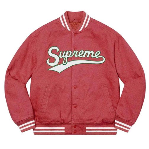 Supreme Doughboy Twill Varsity Jacket - Image 4