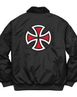 Supreme Independent Fur Collar Bomber Jacket
