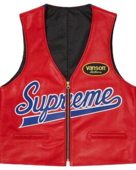Spider Web Leather Vest