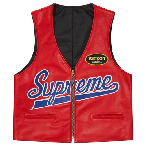 Spider Web Leather Vest